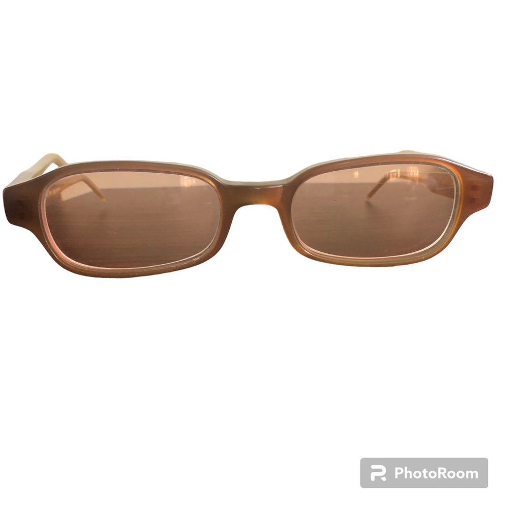 Vintage Givenchy Rectangular Toffee Brown Sunglas… - image 5